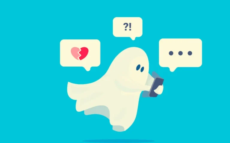 Concepto de ghosting en citas