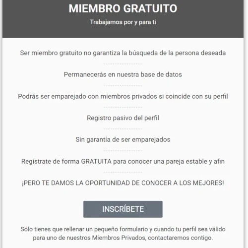 Agencia matrimonial gratis